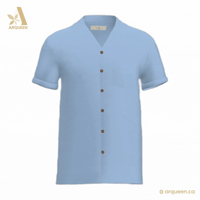 ALEXANDER Men's Hemp Short Sleeve Button-Up Shirt
