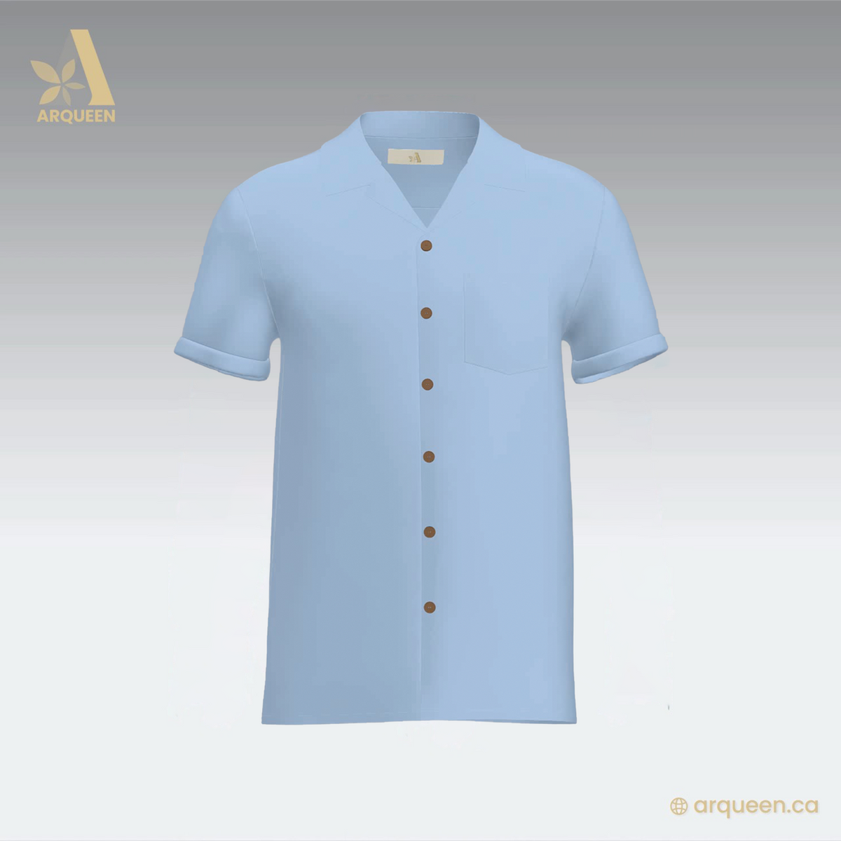 ALEXANDER Short Sleeve Button-Up Shirt – ARQUEEN