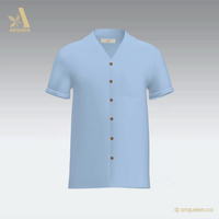 ALEXANDER Men's Hemp Short Sleeve Button-Up Shirt