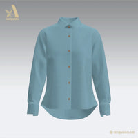 CHARLOTTE Cuff Hemp Button-up Shirt