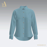 CHARLOTTE Cuff Hemp Button-up Shirt