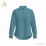 CHARLOTTE Cuff Hemp Button-up Shirt