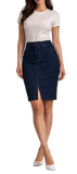 Honey II Hemp Denim Skirt – Knee Length