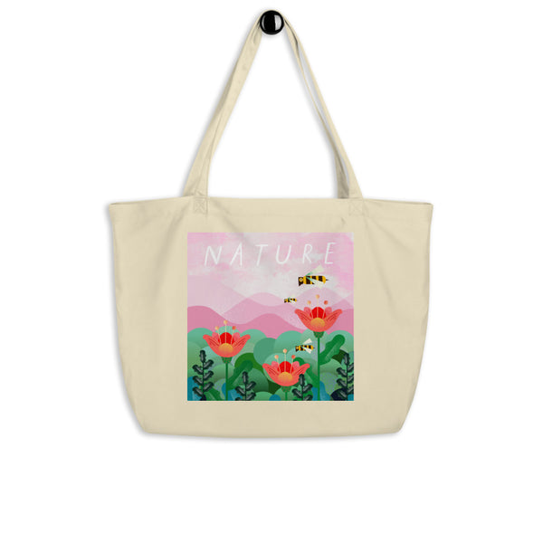 NATURE - Large Organic Cotton Tote Bag